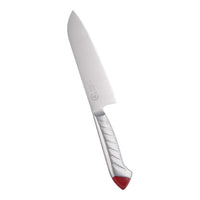 龍治 ステンカラー 三徳 17 cm レッド 1-0334-0402