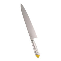 龍治 ステンカラー 牛刀 30 cm イエロー 1-0334-0215