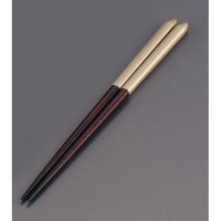 木製 ブライダル箸（5膳入） オーク/ゴールド  9-1843-0306