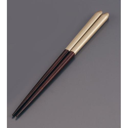 木製 ブライダル箸（5膳入） オーク/ゴールド  9-1843-0306
