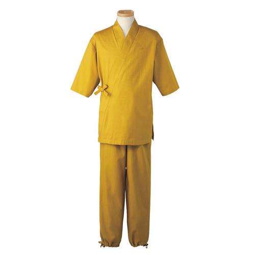 男女兼用 作務衣パンツ Ｈ－2096 Ｓ （カラシ）  9-1514-0201