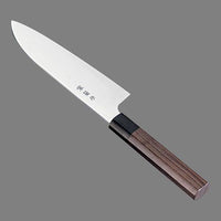 堺菊守 和式 三徳（両刃）ウォールナット 17 cm 1-0314-1501