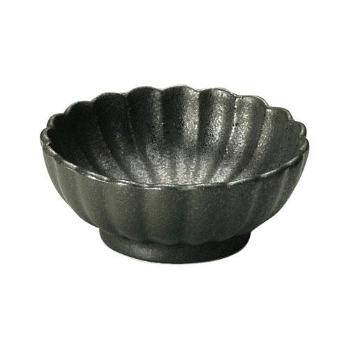 かすみ 黒 7cm浅小鉢