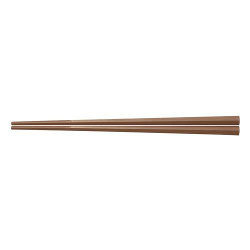 ぐる麺箸 茶 ＰＭ－085 19cm  9-1846-0102