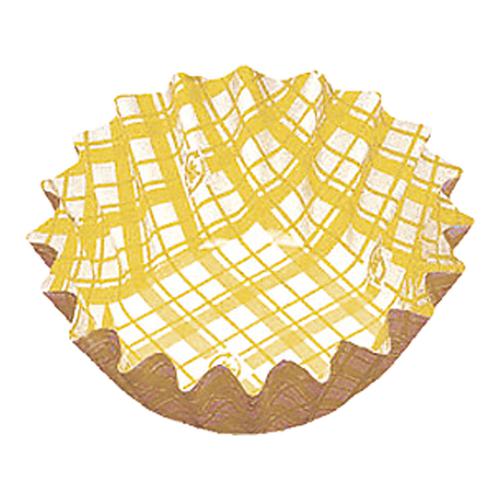 紙カップ ココケース 丸型（500枚入） 6号深 黄  9-1565-1406
