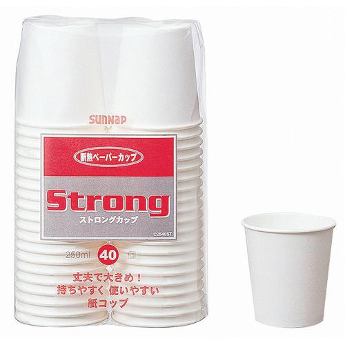 ストロング断熱カップ 250ｍｌ （40個入）Ｃ2540ＳＴ  9-0987-1501