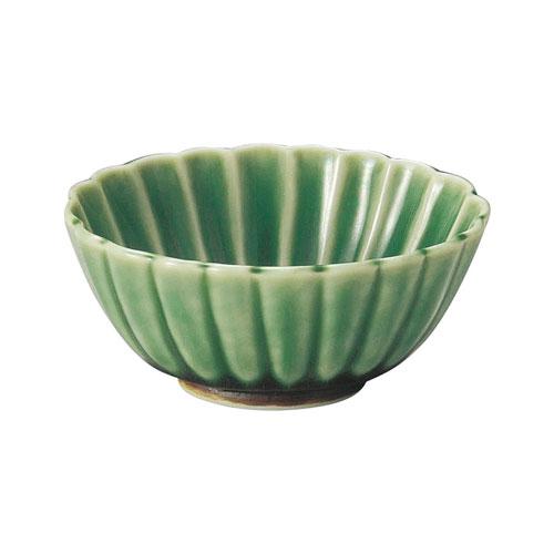 かすみ 緑 11.5cm楕円小鉢