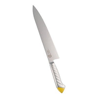 龍治 ステンカラー 牛刀 27 cm イエロー 1-0334-0214