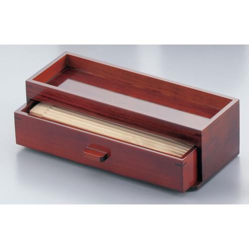 木製 カスター＆箸箱 ブラウン   9-1993-0201