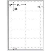 名刺・カード 10面（光沢＆マット） ＣＪ602 100シート入  9-2594-1002