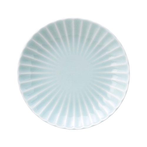 かすみ 青白 16.5cm丸皿