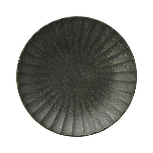 かすみ 黒 12.5cm丸皿