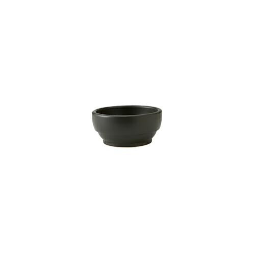 【問合せ商品】【直火対応】陶器製・スタッキングビビンバ　黒　14cm