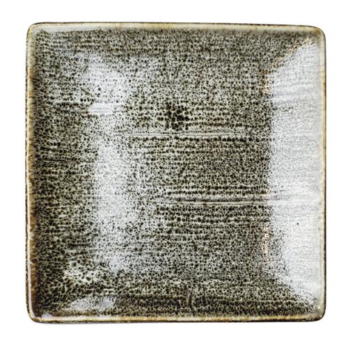 粉雪16×16レリーフ正角皿 Ｍ071－12  9-2374-0601