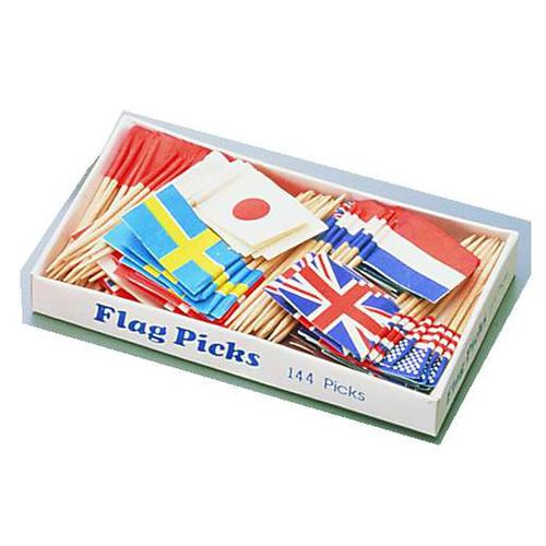 フラッグピック 万国旗  （144本入） （各国混合）  9-2435-1401