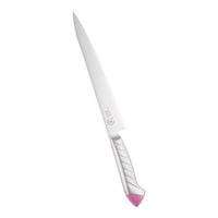 龍治 ステンカラー 筋引 24 cm ピンク 1-0334-0311(本商品の販売を終了致しました)