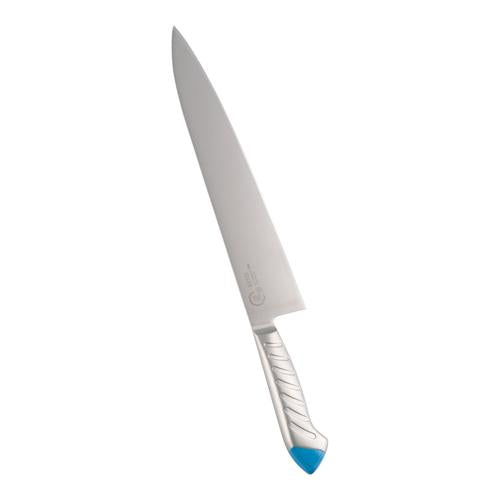 龍治 ステンカラー 牛刀 30cm ブルー  9-0335-0225