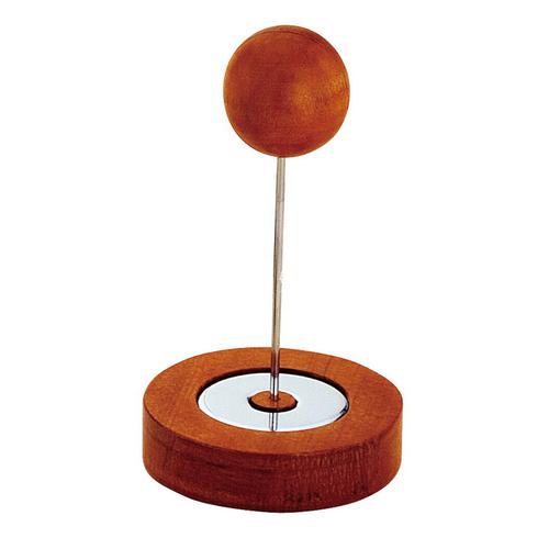 木製ＰＯＰスタンド ボール 10cm ブラウン  9-2032-1302