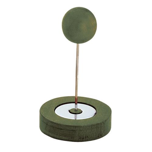 木製ＰＯＰスタンド ボール 10cm グリーン  9-2032-1301