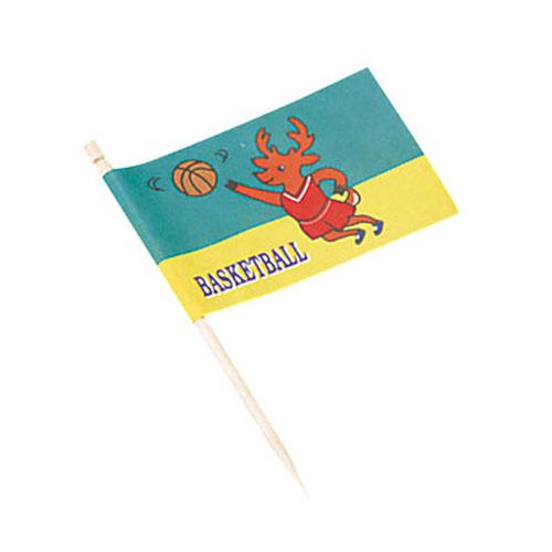 ランチ旗 バスケットボール（200本入）   9-2435-0801
