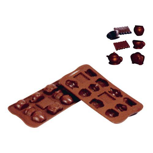 シリコマート チョコレートモルド ティータイム ＳＣＧ17  9-1061-1301
