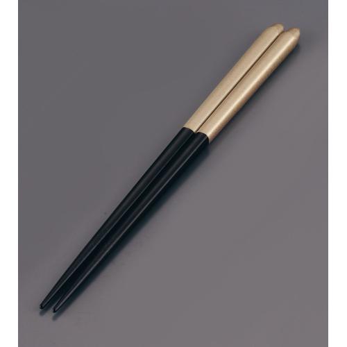 木製 ブライダル箸（5膳入） ブラック/ゴールド  9-1843-0305