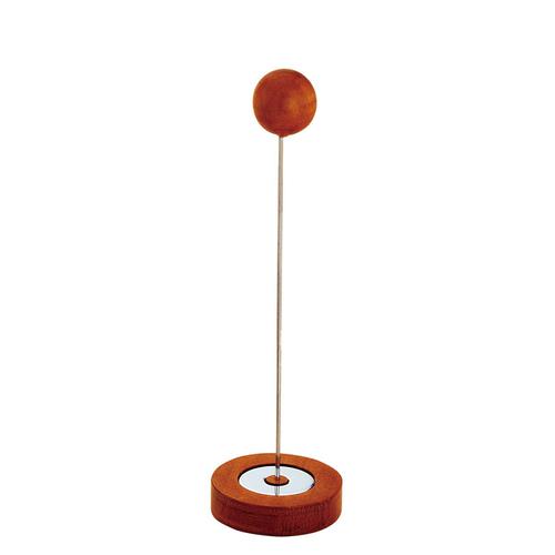 木製ＰＯＰスタンド ボール 20cm ブラウン  9-2032-1304