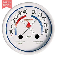 タニタ 食中毒注意ゾーン付温湿度計 №5488  9-0625-1001