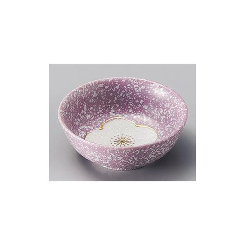 紫白吹き丸鉢