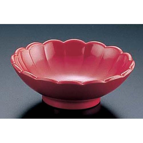 メラミン 菊小鉢 7915Ｒ 朱  9-2416-1503