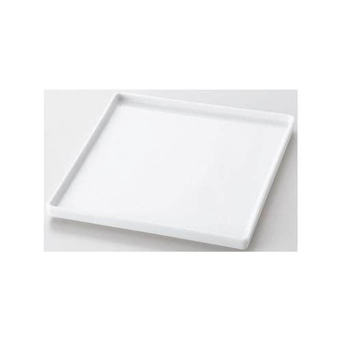 【問合せ商品】TUBE WHITE 24.5cmスクウェアプレート