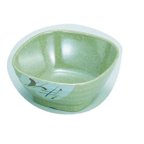メラミン「雪ん子」 角小鉢  ＹＫ－50   9-2400-0901