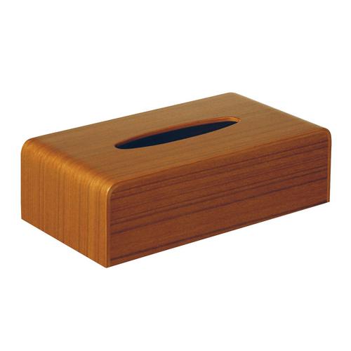 木製ティッシュボックス チーク ＴＳ－03Ｔ  9-2461-0901