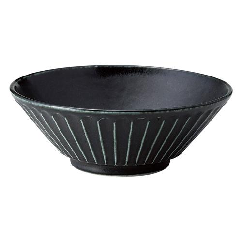 【みやび街道4-035】シノギ　ブラック麺鉢