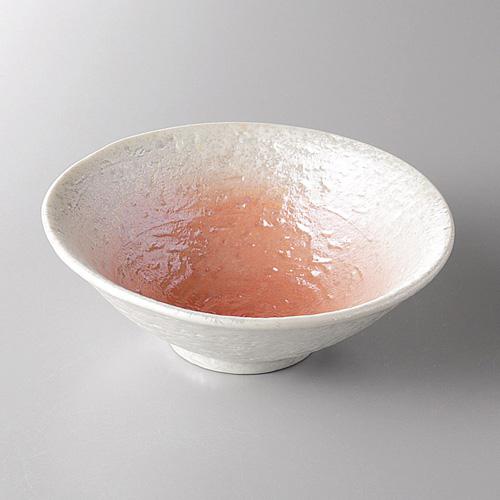 【みやび街道4-110】ピンク吹きラスター平小鉢