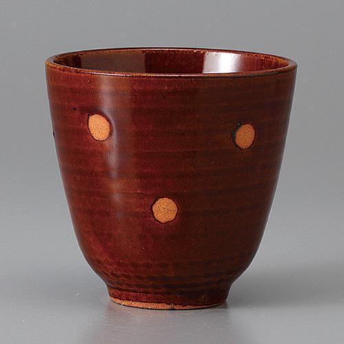 【みやび街道5-586】陶彩の粋湯呑み　アメ点