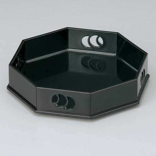 【みやび街道5-896】溜6.5寸八角つぼつぼ盛器